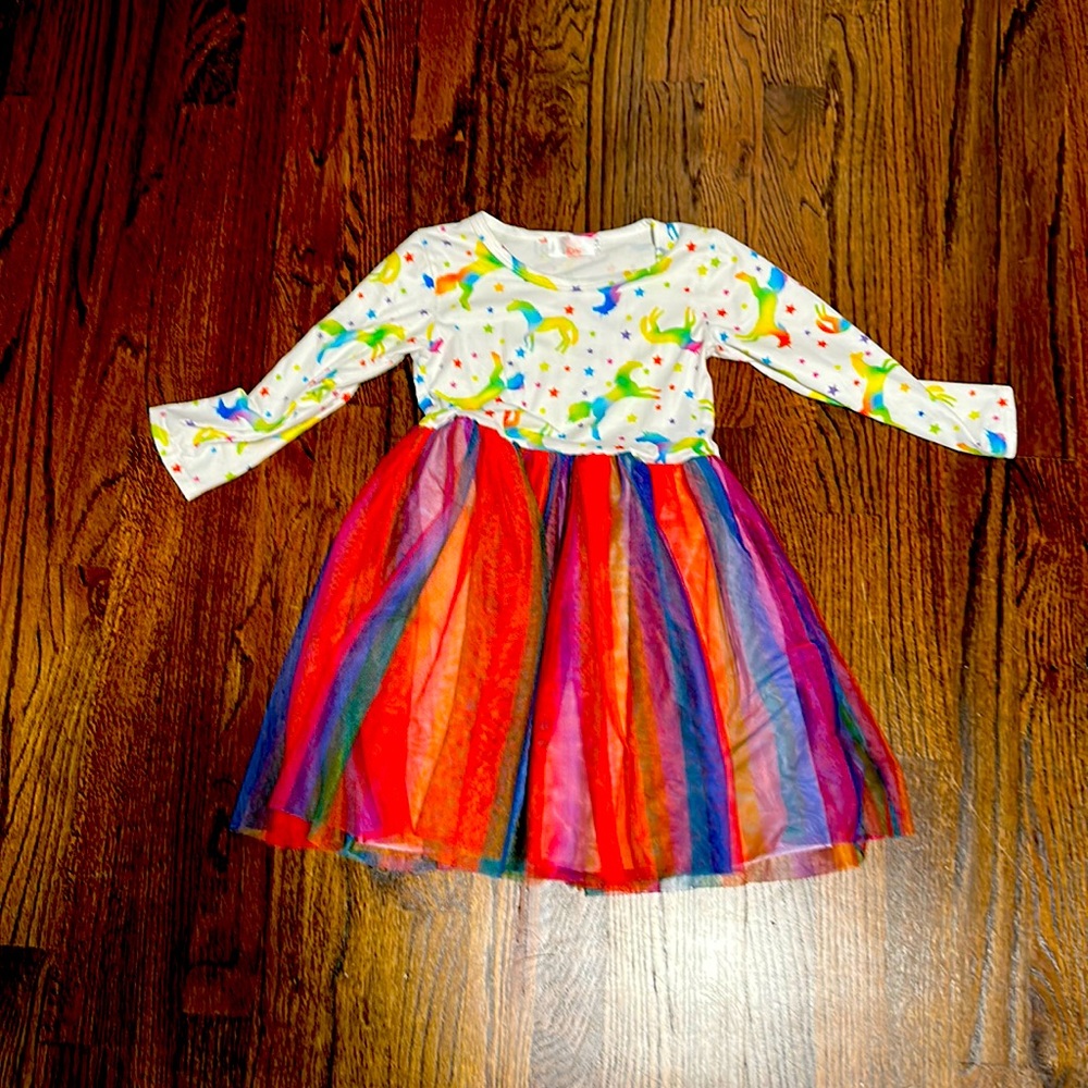 Mila and Rose kids rainbow dress. No flaws.